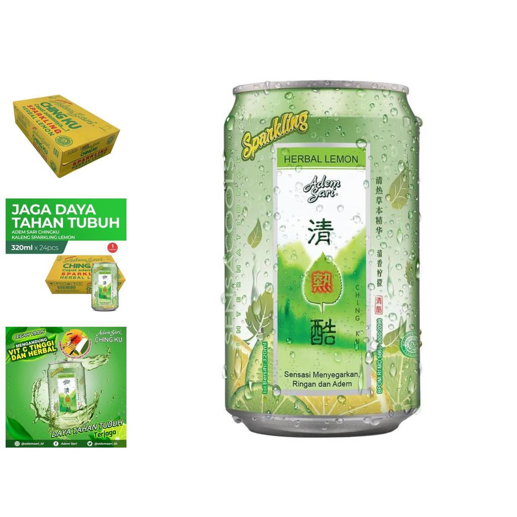 Jual adem sari ching ku sparkling lemon 1 karton Indonesia|Shopee Indonesia