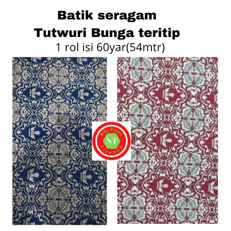Jual Kain Batik Seragam sekolah SD dan SMP TUTWURI Handayani  Indonesia|Shopee Indonesia