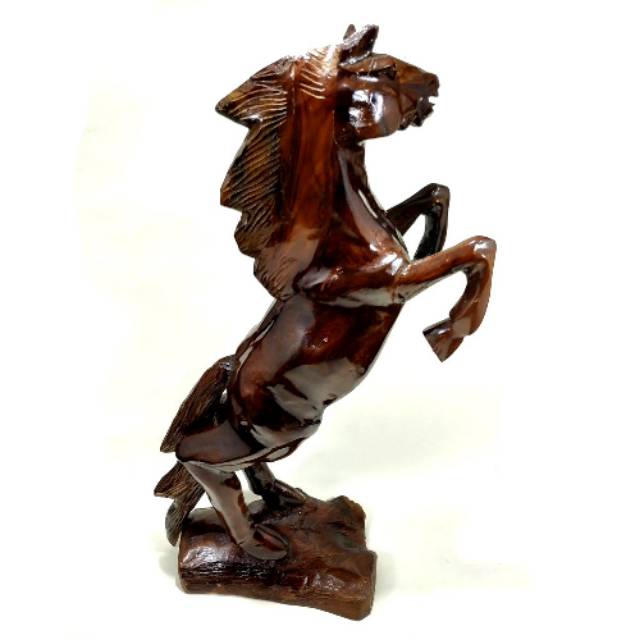 Jual Patung Kuda Kerajinan Pahat Kayu Jati Miniatur | Shopee Indonesia