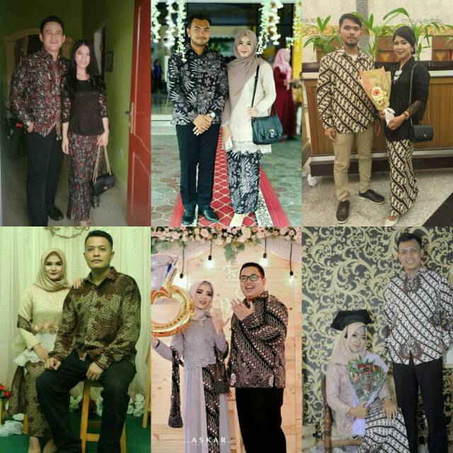 Jual Baju batik couple sarimbit untuk pertunangan wisuda seragam nikah murah  dan bisa request size Indonesia|Shopee Indonesia