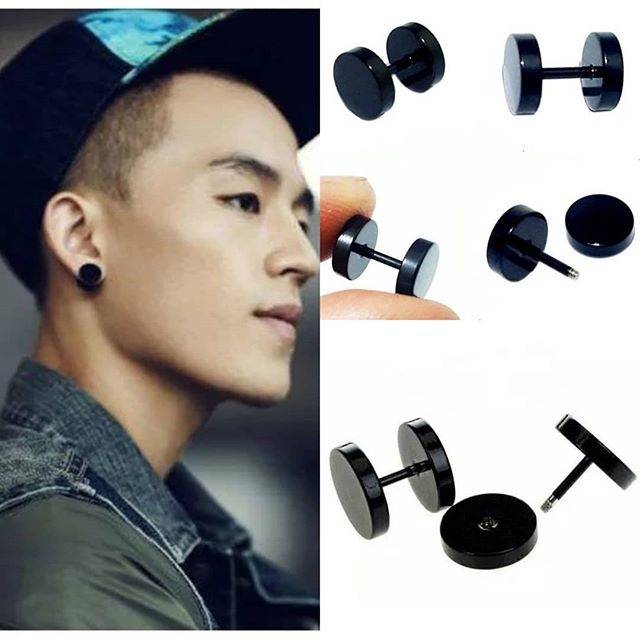 Anting Tindik Barble plug Tindik Roda Titanium piercing Besar 12mm 10mm  Sedang 8mm Kecil 6mm | Shopee Indonesia