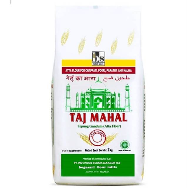 TEPUNG GANDUM BOGASARI / TAJMAHAL ATTA WHEAT FLOUR 2 KG | Shopee Indonesia