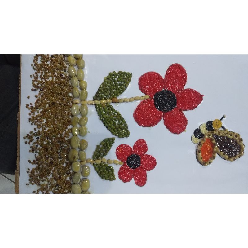 Kolase Bunga Mawar Dari Beras Warna | Shopee Indonesia