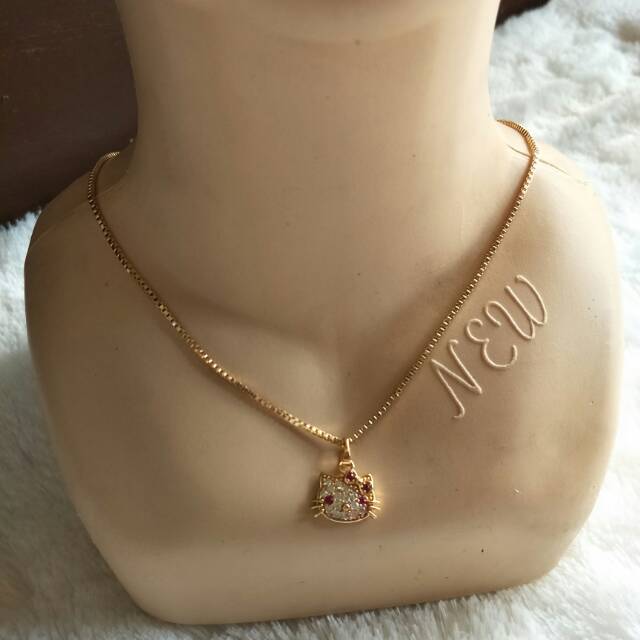 kalung Xuping Lapis emas 18 karat | Shopee Indonesia