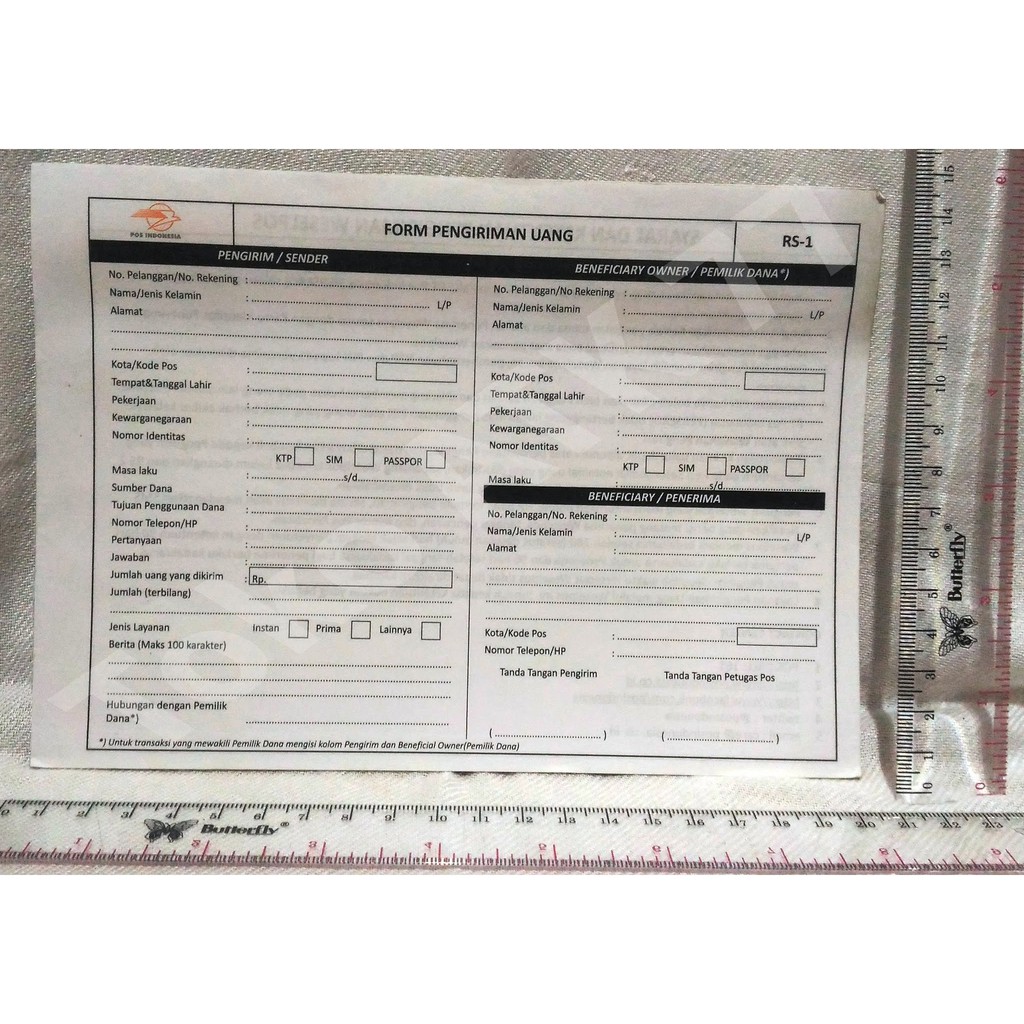 Kertas Wesel Pos Remittance Form Pengiriman Uang 4lembar READY STOCK |  Shopee Indonesia