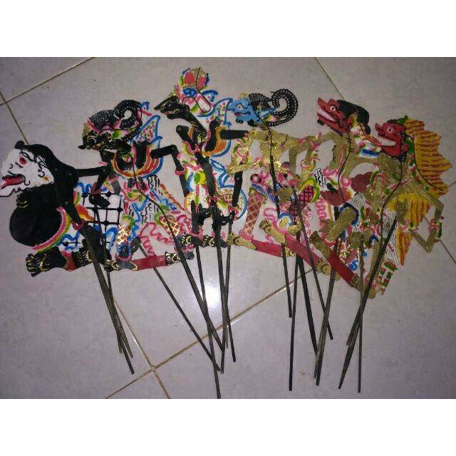 Wayang kulit asli 30cm karakter bebas | Shopee Indonesia