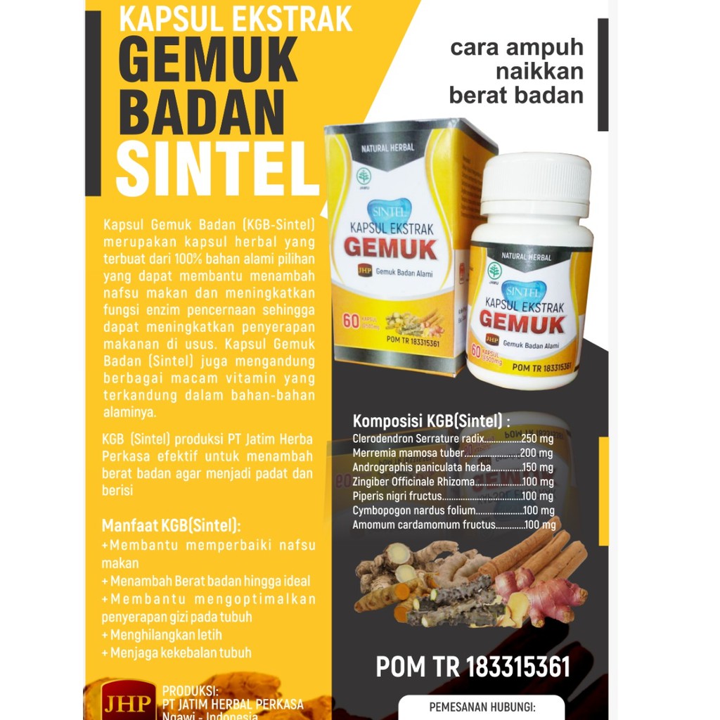 Jual Kapsul Gemuk Badan Ampuh Obat Gemuk Badan Permanen Obat Gemuk Badan  tanpa efek samping kapsul gemuk Indonesia|Shopee Indonesia