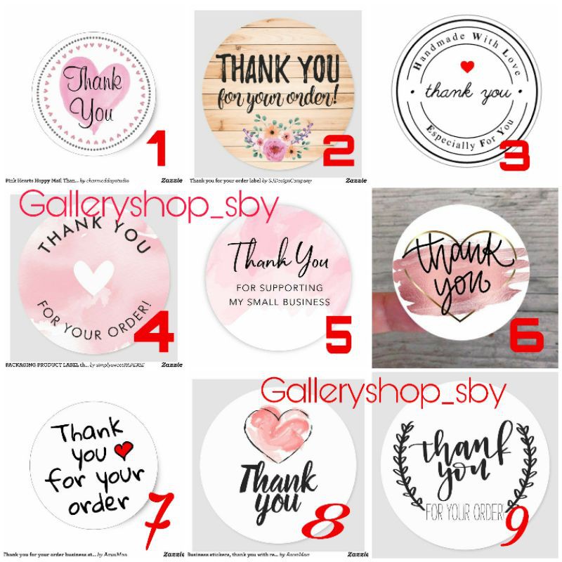 Jual Stiker Sticker Ucapan Thank You Terima Kasih Kotak Dessert Box Kue Kering Happy Eid Mubarak Hampers Indonesia|Shopee Indonesia 800_X_800_jpg