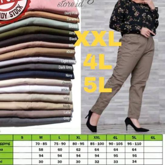 BEST SELLER» BAGGY PANTS JUMBO / BAGGY XXL / 4L / 5L / beggy jumbo / celana  wanita jumbo / baggi pan | Shopee Indonesia