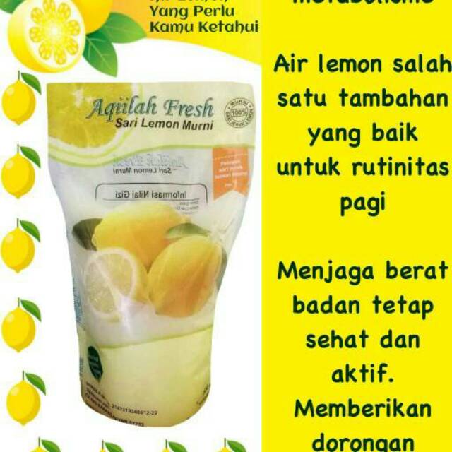 Jual &ldquo;Aqiilah Fresh&rdquo; 100% Sari Lemon Indonesia|Shopee Indonesia