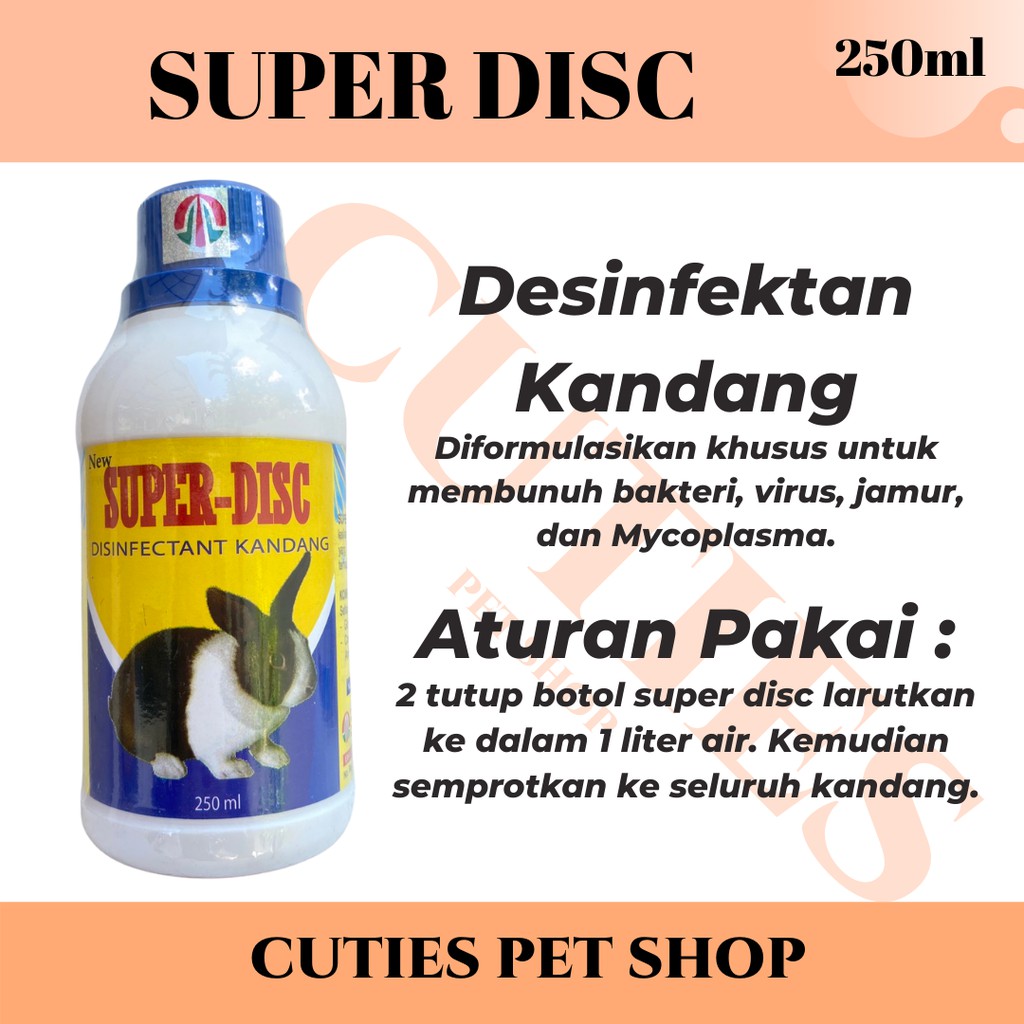 Super Disc / Desinfektan kandang hamster / pembersih kandang hamster /  penghilang kuman disinfektan | Shopee Indonesia
