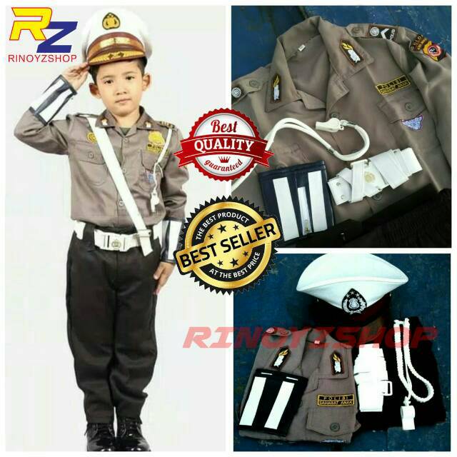 Baju Polisi Anak / setelan polisi Anak / Seragam Polisi Anak | Shopee  Indonesia
