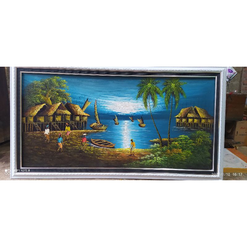 Jual Lukisan Pemandangan Pantai Indonesia|Shopee Indonesia 800_X_800_jpg