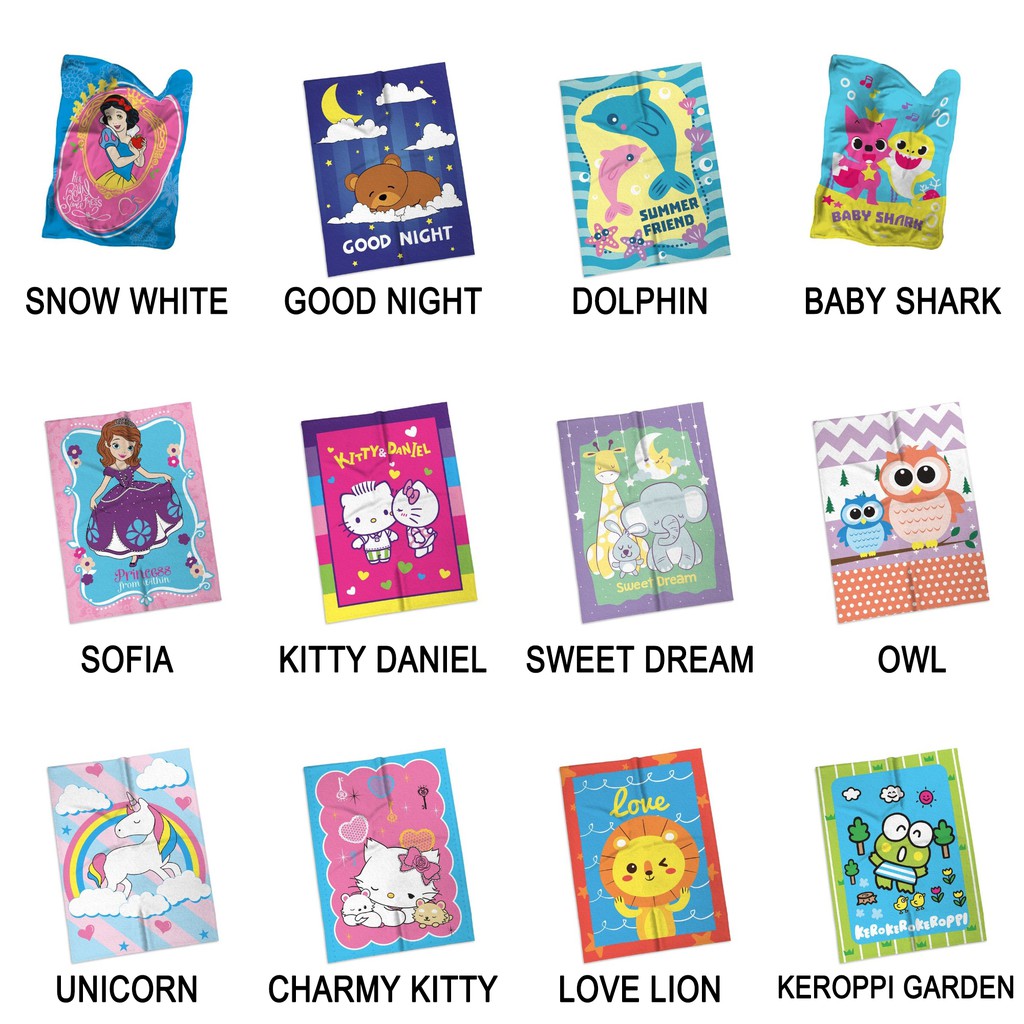 Jual Selimut Internal - Baby Blanket - PILIHAN MOTIF KARTUN - Bulu Halus -  75x100 Indonesia|Shopee Indonesia
