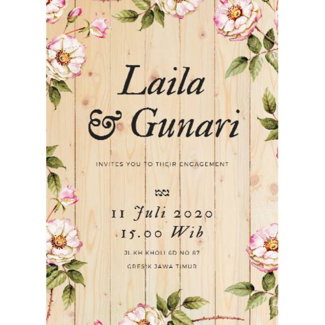 Undangan digital engagement JPG | undangan pertunangan | Shopee Indonesia