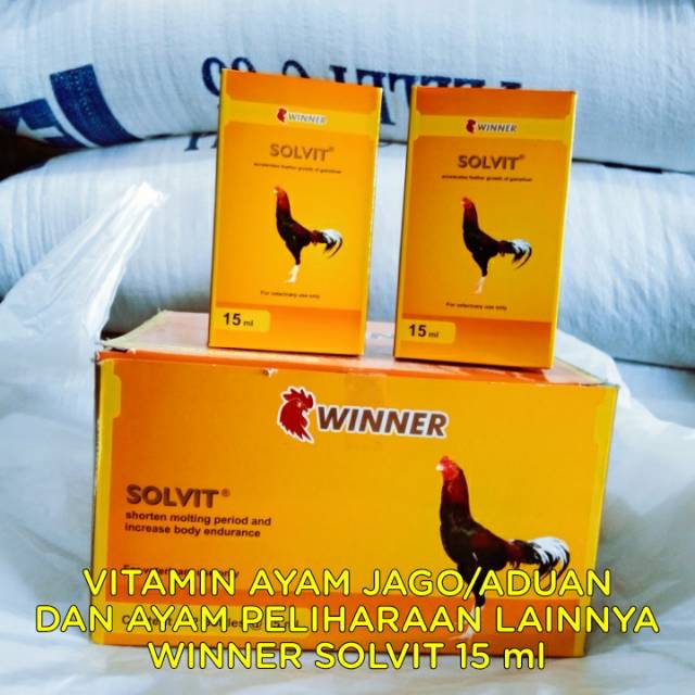 Jual VITAMIN/MINERAL SOLVIT WINNER AYAM ADUAN 15 ml Indonesia|Shopee  Indonesia