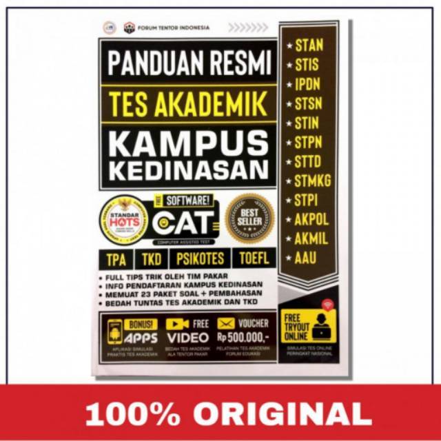 Jual PANDUAN RESMI TES AKADEMIK KAMPUS KEDINASAN IPDN STAN STIS STSN STIN  STPN STTD STMKG AKMIL AKPOL AAU Indonesia|Shopee Indonesia