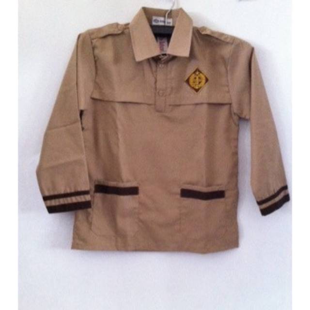 Jual pramuka siaga - atasan pramuka siaga panjang - seragam pramuka panjang  - seragam pramuka SD Indonesia|Shopee Indonesia
