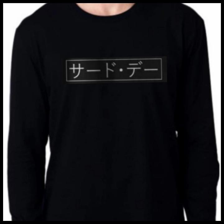 Longsleave Baju Lengan Panjang Tulisan Jepang | Shopee Indonesia