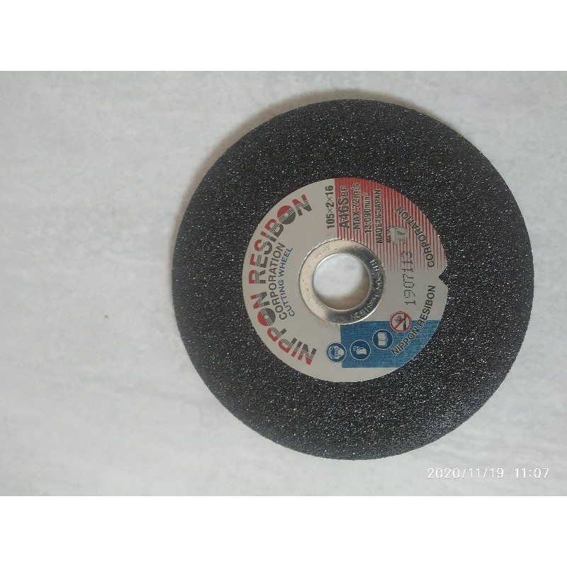 Jual Nippon Resibon Cutting Wheel BF 4x2 / A 46 S / 105x2x16 / Batu Potong  cutting Indonesia|Shopee Indonesia