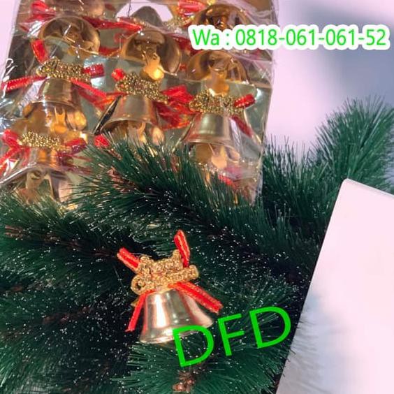 Jual Aksesoris Natal / Ornamen Natal / ( Bel Isi 12 Besi Bunyi Pita Merry )  Indonesia|Shopee Indonesia