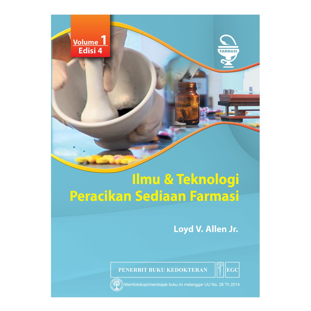 Jual EGC Ilmu &amp; Teknologi Peracikan Sediaan Farmasi Vol. 1 Edisi 4  Indonesia|Shopee Indonesia