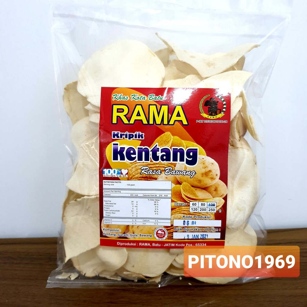 Keripik Kentang RAMA Khas Batu Malang | Shopee Indonesia