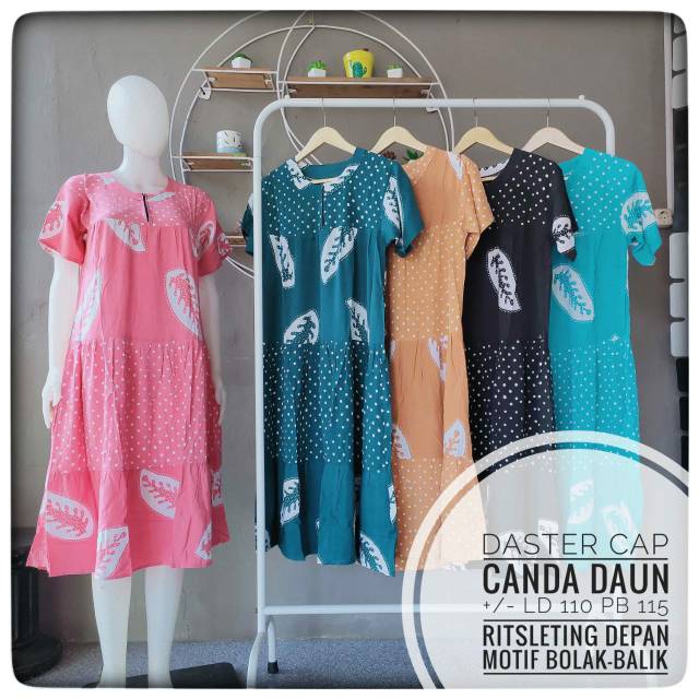 Orderan mba fitria (daster C.daun pink , Lwo manis kuning, Ttik biru,dan  Rima pink) | Shopee Indonesia