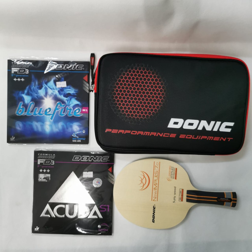 Bat Pingpong Terbaru Donic New Impuls 7.0 plus karet Donic serang Set |  Shopee Indonesia