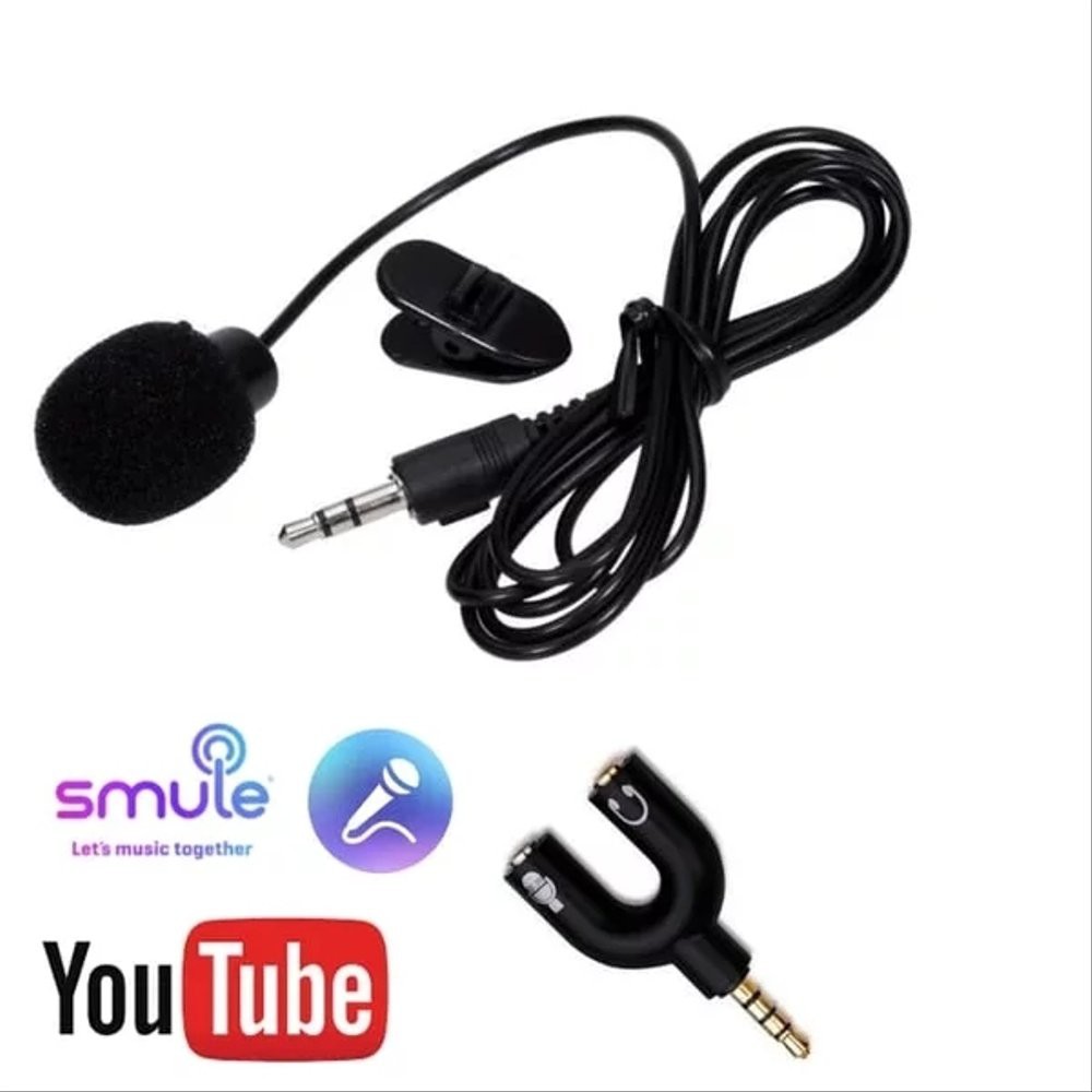 Jual Paket Youtuber Vloger Mic Clip On Free Audio Jack Headset Mic Spliter  Alat Rekam Rekaman Suara JSN2 Indonesia|Shopee Indonesia