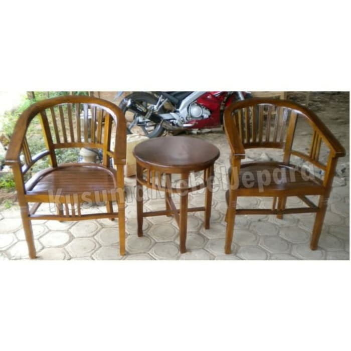 Set Kursi Teras Model Betawi Kayu Jati (2 Kursi dan 1 Meja) | Shopee  Indonesia