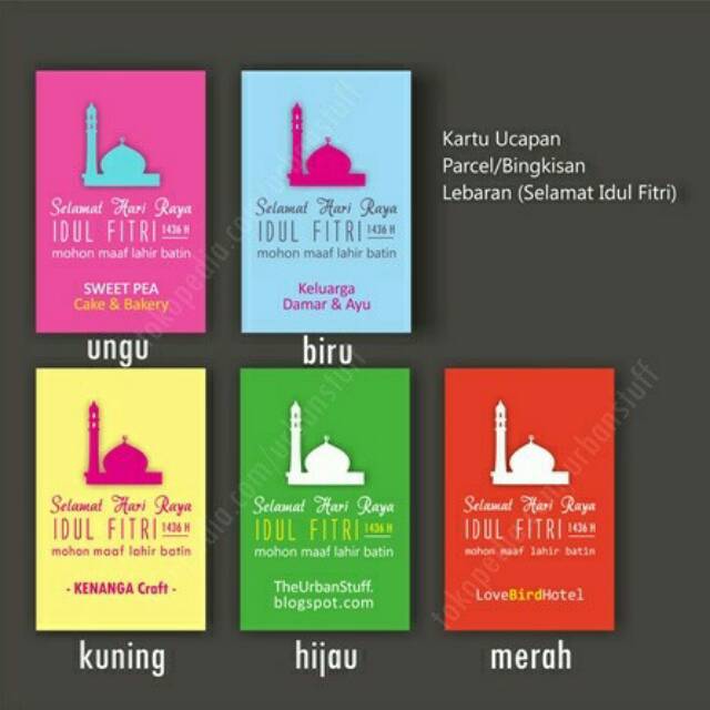 Jual Parcel - Kartu Ucapan Lebaran Idul Fitri Untuk Parcel - Bingkisan. Pakai Nama. Indonesia|Shopee Indonesia 640_X_640_jpg