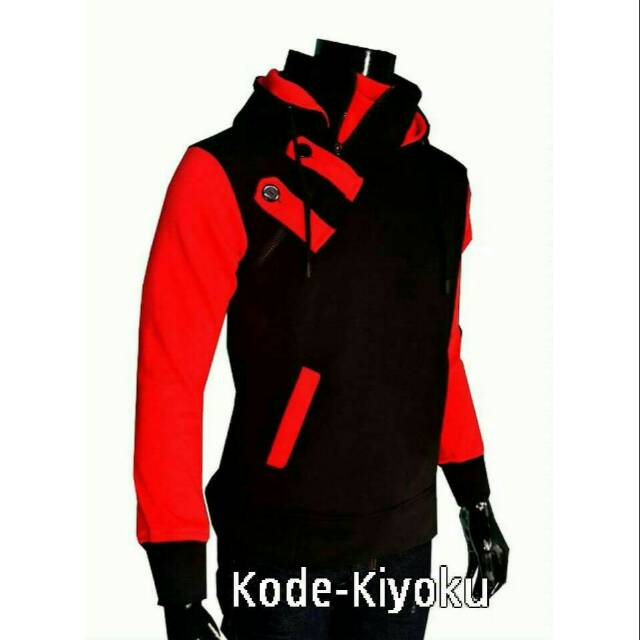 Jual Jaket Kiyoku Harajuku Hitam-Merah/Jaket Fleece/Jaket Pria Korea Jepang Keren Murah Indonesia|Shopee Indonesia 640_X_640_jpg