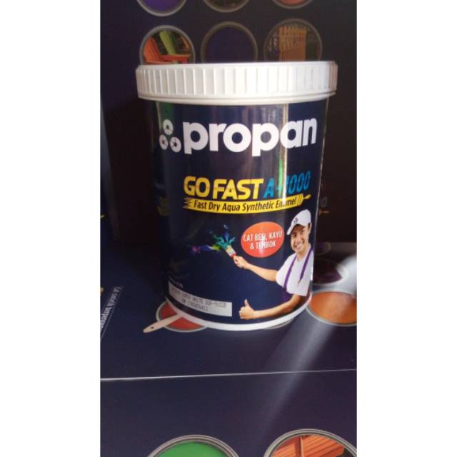 Cat kayu besi Propan Go fast A 1000 warna putih hitam doff | Shopee  Indonesia
