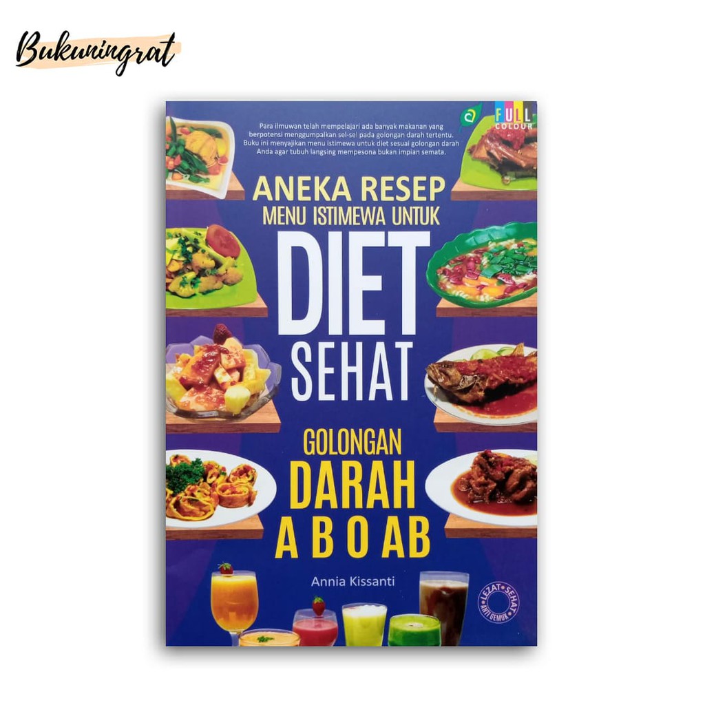 Jual ANEKA RESEP MENU ISTIMEWA UNTUK DIET SEHAT GOLONGAN DARAH A B O AB  Indonesia|Shopee Indonesia