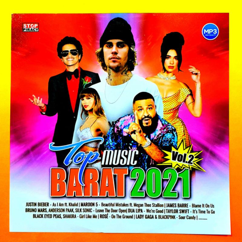 Kaset Mp3 Musik Audio Mobil Lagu Top Music Barat 2021 Terbaru | Shopee  Indonesia