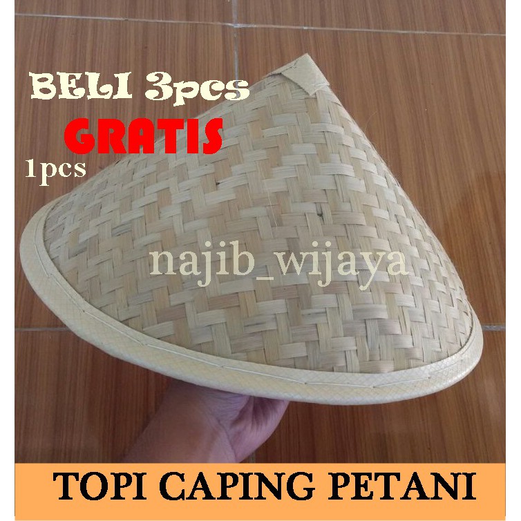 PROMO TOPI CAPING PETANI beli 3 GRATIS 1 | Shopee Indonesia