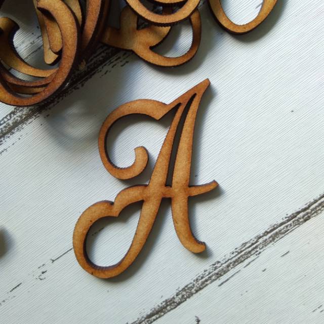 MDF Alphabet Huruf Kapital Latin Model ke 1, perbiji A-M Dijual perbiji ya  | Shopee Indonesia