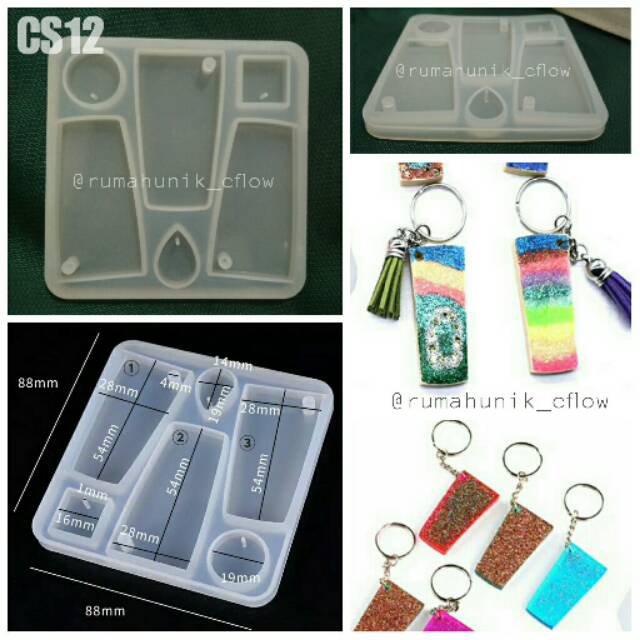 Cetakan liontin cetakan gantungan kunci cetakan resin cetakan orgonite  kerajinan tangan diy cs12 | Shopee Indonesia