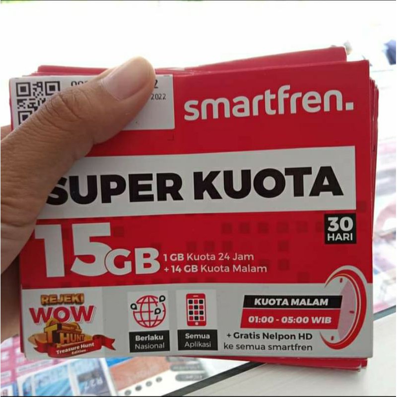 perdana smartfren super kuota 15gb murah meriah kartu smart kuota 15gb  kartu perdana smart 15gb | Shopee Indonesia