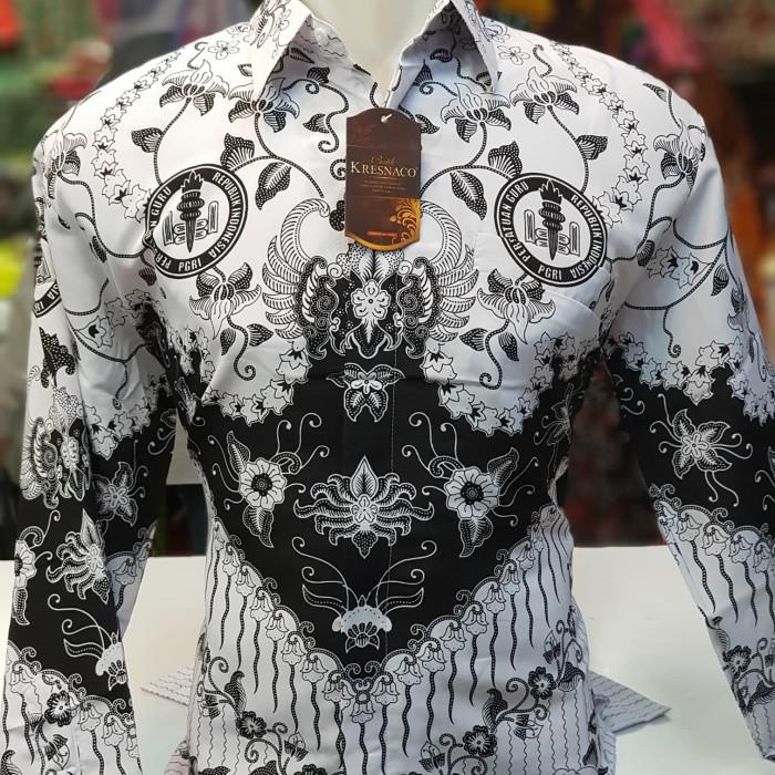 Batik Pgri Laki Lengan Panjang - M | Shopee Indonesia