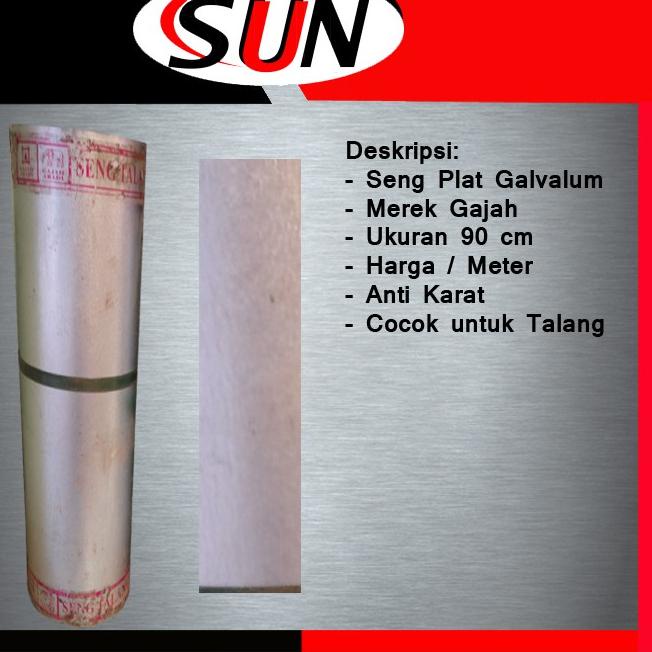 PROMO HARI INI Seng plat Galvalum Anti Karat 90 cm talang atap gerobak  warung | Shopee Indonesia