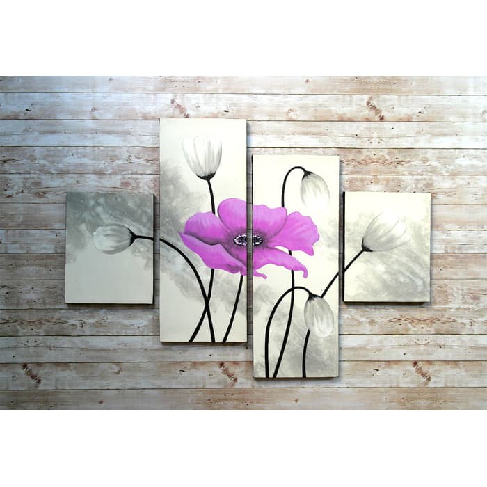 Jual Lukisan Kanvas Bunga Warna Ungu Dekorasi Dinding Desain Interior Handmade Indonesia|Shopee Indonesia 700_X_700_jpg