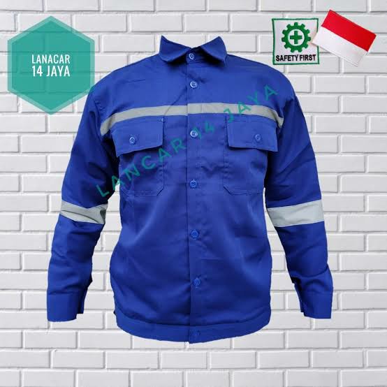 Jual Lilac | ATASAN BAJU WEARPACK PANJANG SERAGAM KERJA LAPANGAN SAFETY  SIZE JUMBO - Biru Benhur/BCA, M Indonesia|Shopee Indonesia