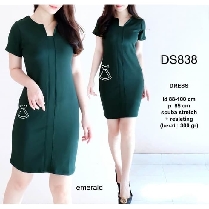 Jual MURAH ! SEDS838 DRESS KANTOR DRESS PESTA BASIC SEPAN STRETCH MURAH  Indonesia|Shopee Indonesia