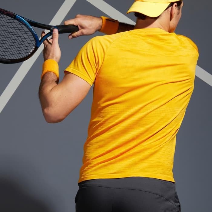 Tenisbaju- Baju Tenis Tts 500 Kuning Pria Artengo -Baju Tenis | Shopee  Indonesia