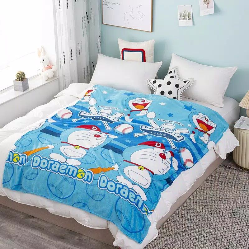 Jual selimut karakter doraemon frozen hellokitty unicorn / kuda poni bulu  halus lucu murah Indonesia|Shopee Indonesia