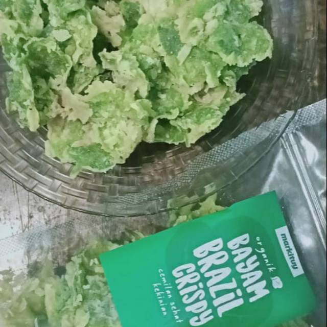 Keripik bayam Brazil bayam Brazil crispy organik cemilan sehat kekinian |  Shopee Indonesia