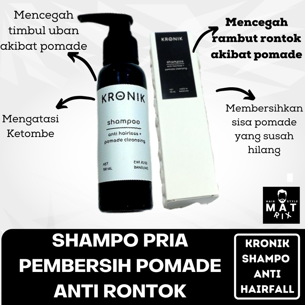 SHAMPO PRIA PEMBERSIH POMADE ANTI RONTOK KHUSUS 100 ML | Shopee Indonesia