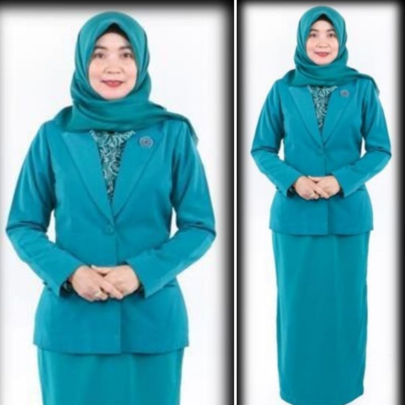 Jual set seragam pkk komplit ( jas pkk + baju batik pkk + hijab segi 4 )  Indonesia|Shopee Indonesia